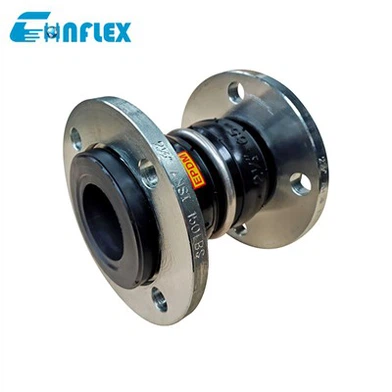 Conectores flexíveis de borracha de esfera dupla